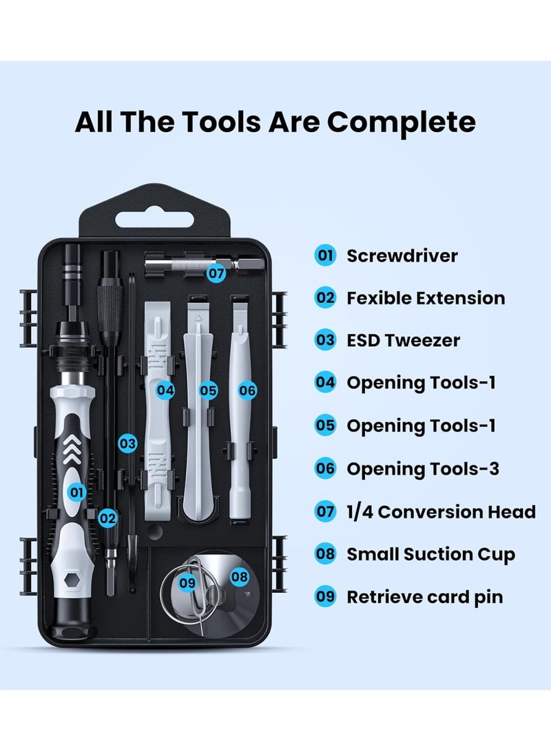 115 in 1 Precision Screwdriver Set Professional Magnetic Repair Tool Kit for Phone, Computer, Watch, Laptop, Xbox, Macbook, Game Console, Eyeglass, Electronic - Image 5